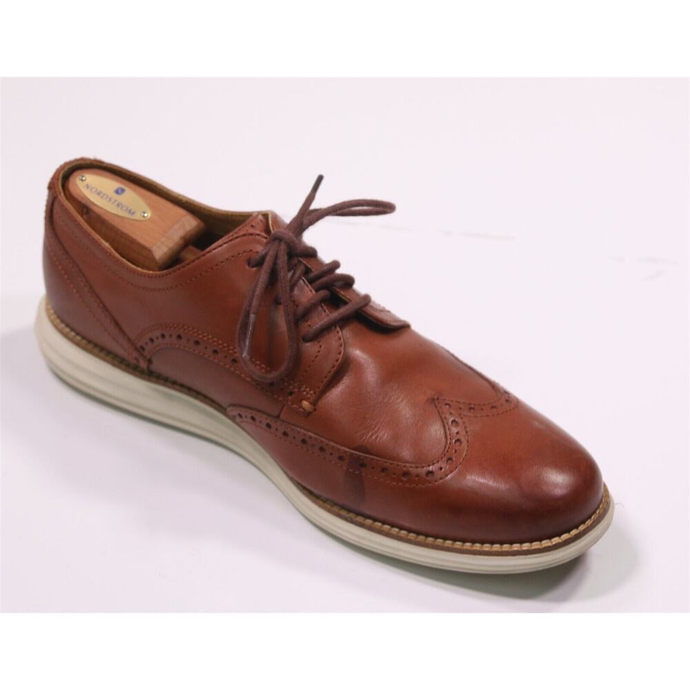 Cole-Haan Men's Original Grand Wingtip Oxford Brown Dress Shoes Men's US 11 W - Picture 7 of 11